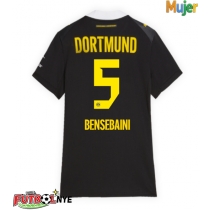 Camiseta Borussia Dortmund Ramy Bensebaini #5 Visitante Equipación para mujer 2026-27 manga corta